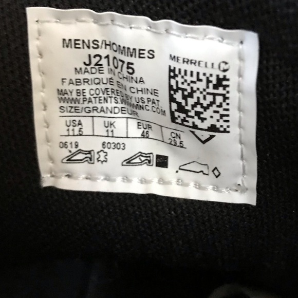 Merrell Men's Classic Chukka Leather Hiking sneaker suede Boots black - Picture 9 of 11